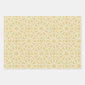 Islamic Gold Arabesque Pattern Gift Wrapping Paper (Voorkant 2)