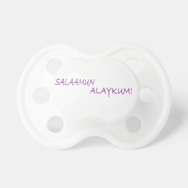 Islamic Greetings Baby Pacifier Speen (Voorkant)