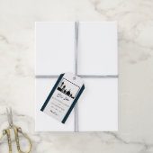 Islamic Mosque Silhouette Wedding Cadeaulabel (Met Touw)