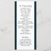 Islamic Mosque Silhouette Wedding Programme Programma (Achterkant)