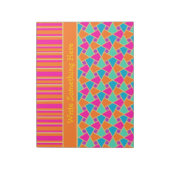 Islamic Pattern and Stripes Notitieblok of Jotter (Gedraaid)