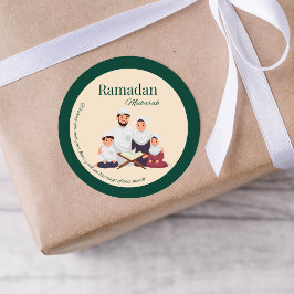 Islamic Ramadan Greeting Sticker – Family Theme
