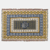 Islamic Wall Art Allah Names Calligraphy Geometric Deken (Voorkant)