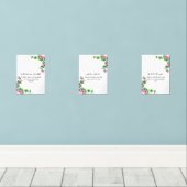 Islamic Wall Print Trio – Arabic Duas Muurkunst Sets (Houten vloer)