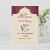Islamic wedding invitation (Debout devant)