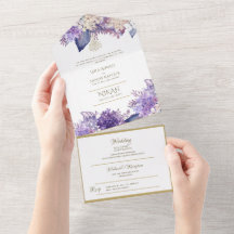 Islamic WEDDING NIKAH WALLIMAH Gold Floral