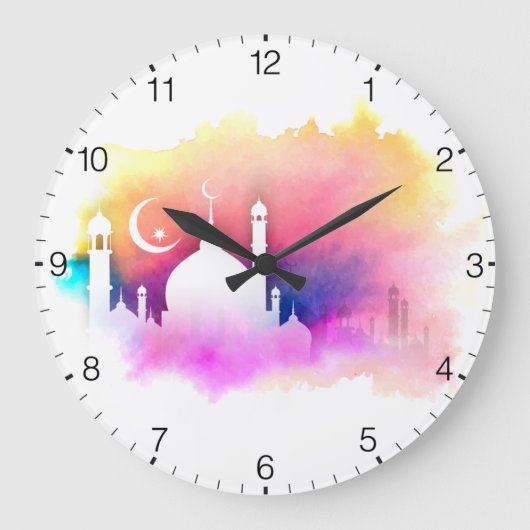 Islamitisch design grote klok (Voorkant)