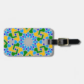 Islamitisch geometrisch bagagelabel (Voorkant horizontaal)