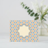 islamitisch geometrisch patroon briefkaart (Staand voorkant)