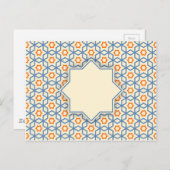 islamitisch geometrisch patroon briefkaart (Voorkant / Achterkant)