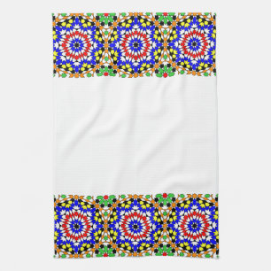 Islamitisch geometrisch patroon keukenhanddoek
