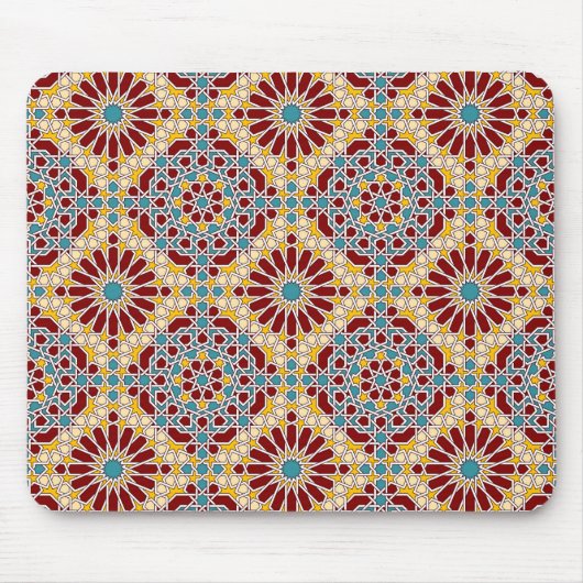 Islamitisch geometrisch patroon Mousepad Muismat (Voorkant)