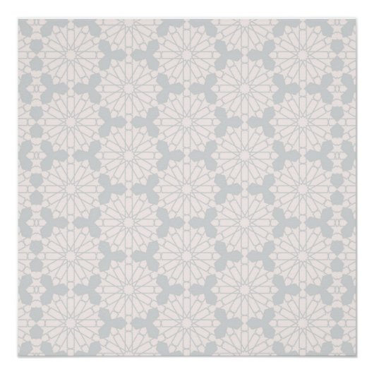 Islamitisch geometrisch patroon perfect poster (Voorkant)