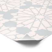 Islamitisch geometrisch patroon perfect poster (Hoek)