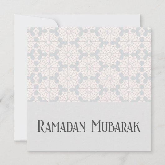 Islamitisch geometrisch patroon save the date (Voorkant)
