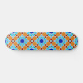 Islamitisch geometrisch patroon skateboard (Horizontaal)