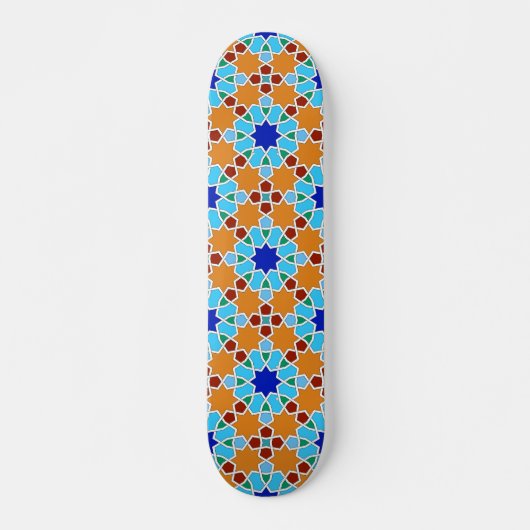 Islamitisch geometrisch patroon skateboard (Voorkant)