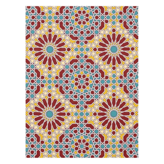 Islamitisch geometrisch patroon tafelkleed (Voorkant)