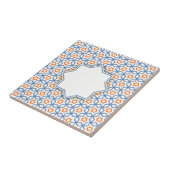 islamitisch geometrisch patroon tegeltje (Zijkant)