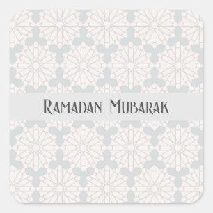 Islamitisch geometrisch patroon vierkante sticker