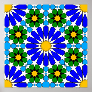 Islamitisch geometrisch Poster