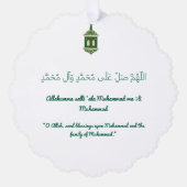 Islamitisch Mawlid un Nabi Ornament met Envelop (Voorkant)