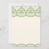 Islamitisch moslimhuwelijk tussen Cream en Green L Kaart (Achterkant)