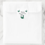 Islamitisch nieuwjaar vierkante sticker (Tas)