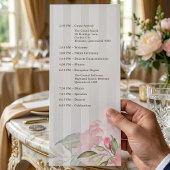 Islamitisch Nikah Program | Grijze Streep Pioen Bl Programma