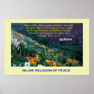Islamitisch Poster (islam-religie voor de vrede)