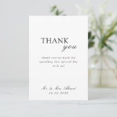 islamitisch schrift bruiloft bedankkaart (Staand voorkant)