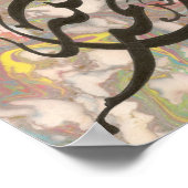 Islamitische Arabisch Calligrafiedetectie (Goddank Poster (Hoek)