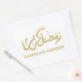 Islamitische Arabische Ramadan Kareem Rechthoekige Sticker (Envelop)