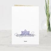 Islamitische beige dua gefeliciteerd trouwkaartje kaart (Achterkant)