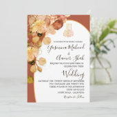 Islamitische Bismillah Elegant Verbrande Oranje br Kaart (Staand voorkant)