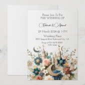 Islamitische bloem Elegantie Kaart (Voorkant / Achterkant)