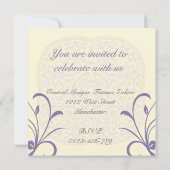 Islamitische bruiloft Katb Kitab verloving uitnodi Kaart (Achterkant)