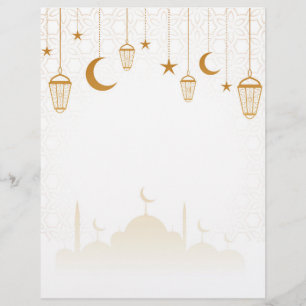 Islamitische decoratieve achtergrond Letterhead Briefhoofd