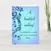 Islamitische felicitaties trouwkaart met dua kaart (Voorkant)