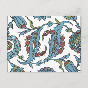 Islamitische Floral Ceramic Tile #1 Briefkaart