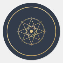 Islamitische Geometrische Medaillon Marinegoud Sti