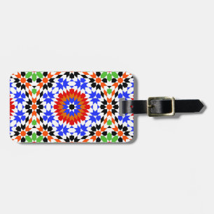 Islamitische geometrische patroon bagagelabel
