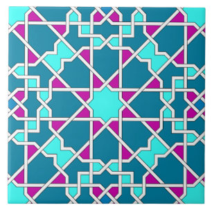 Islamitische geometrische patroontegel tegeltje