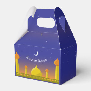 Islamitische Halve Maan Ramadan Kareem Typografisc Bedankdoosjes