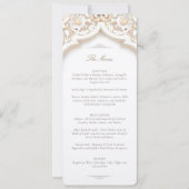 Islamitische huwelijksceremonie Menu Kaart (Voorkant)