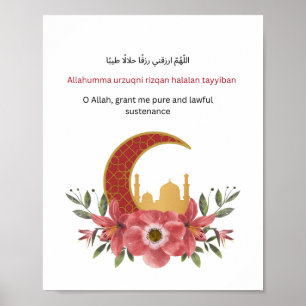 Islamitische inspiratie muurprint poster