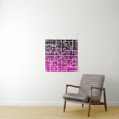 Islamitische kalligrafiemmuur Kunsthanger Wandkleed (In situ)