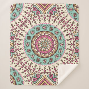 Islamitische kunst:  decoratief naadloos sherpa deken