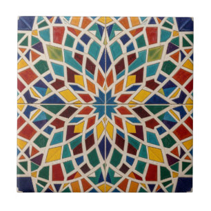 Islamitische Kunst Marokkaanse Mozaïek Kleurrijke Tegeltje