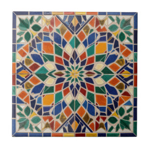 Islamitische Kunst Marokkaanse Mozaïek Kleurrijke Tegeltje